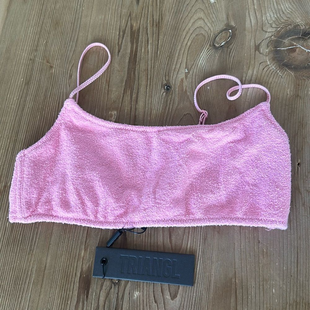 TRIANGL TOP ONLY MICA - TERRY FLOSS TOP NO BAG NEW WITH TAGS - Picture 4 of 9